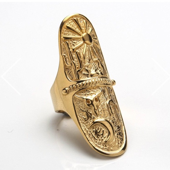 Jewelry - Sunrise Sunset RING Gold Toned Desert NEW